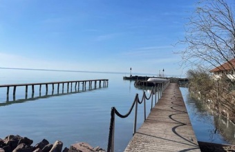 Balatonkenese private waterfront two-story house with its own pier